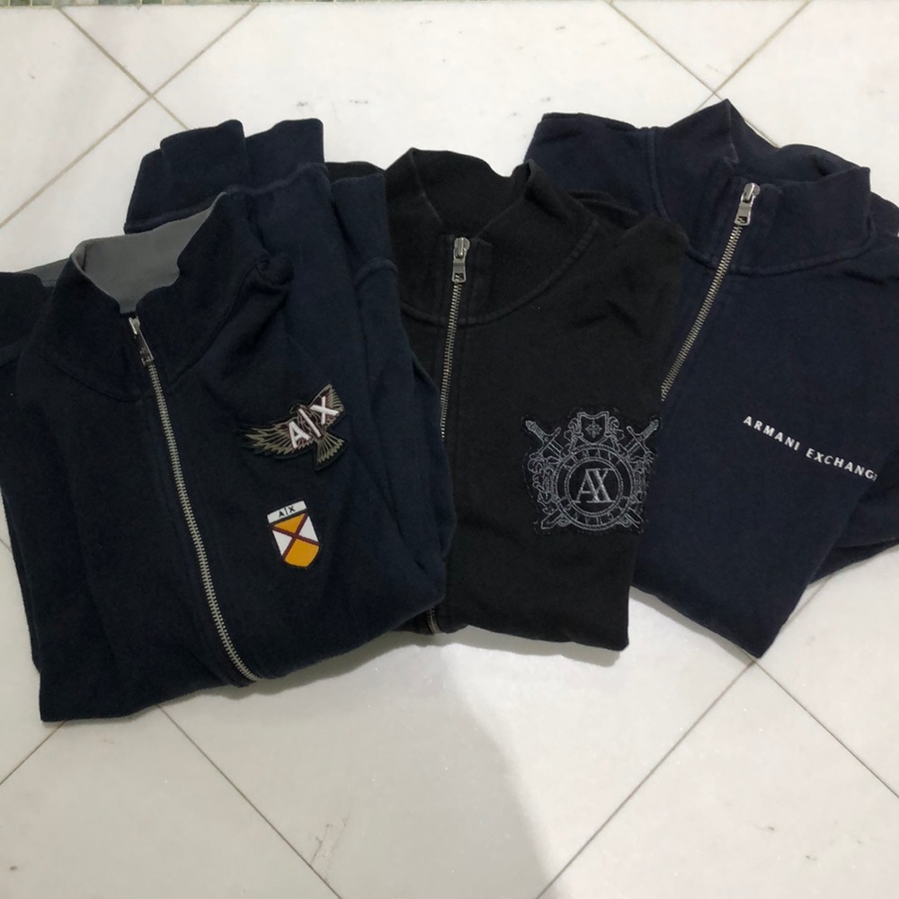 Men’s Armani Exchange zip ups